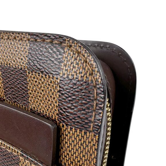 Auth LOUIS VUITTON Damier Ebene Saint Louis Clutch Bag Brown N51993 - z3432 - Picture 5 of 13